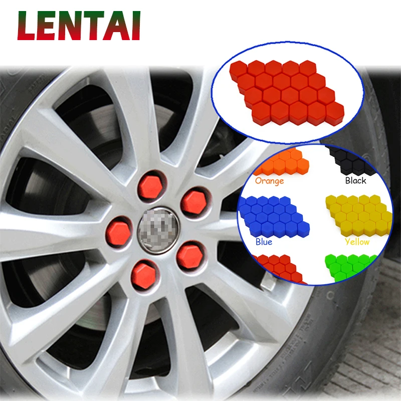 LENTAI 20 шт. автомобиль Силиконовое колесо концентратор с крышкой для винта Lada