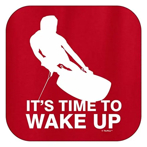 Вейкборда Wakeboarder подарок время просыпаться женская футболка 100% хлопок пусть