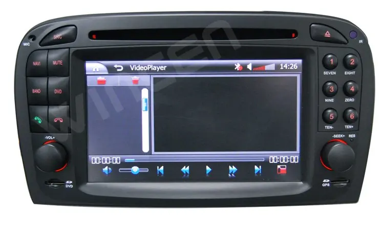 6 2 &quotАвтомобильный dvd-плеер для BENZ SL R230 (2001-2004 6) с 3D Меню Многоязычный бортовой
