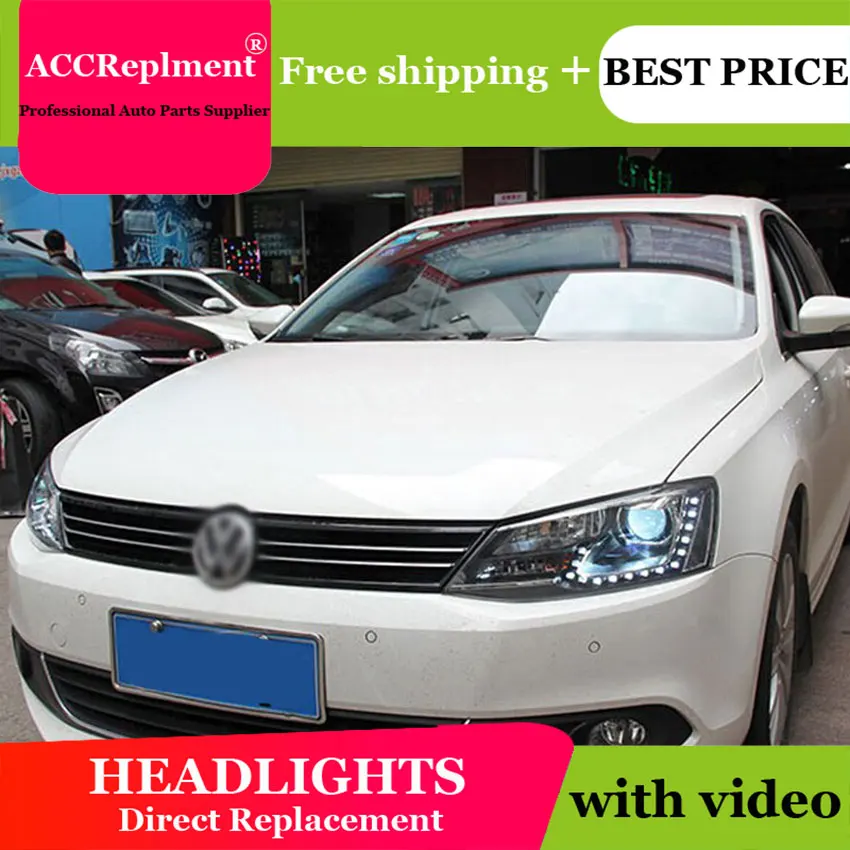 Авто PRO 2011 2014 для vw jetta mk6 фары автомобильные аксессуары голову лампы Парковка