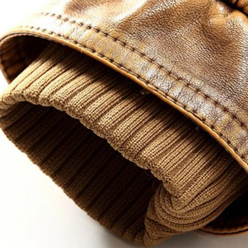 

Loldeal 2018 Leather Jackets Slim Men Coats Winter Motorcycle Leather Jacket Men's Parka Mens Fur Coat Distressed PU Jacket