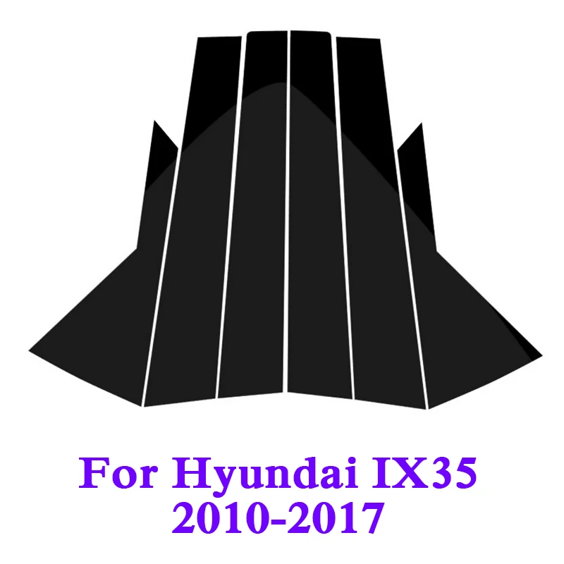 Стайлинг автомобиля для Hyundai IX35 2010 2017 наклейки на окна центральный столб отделка