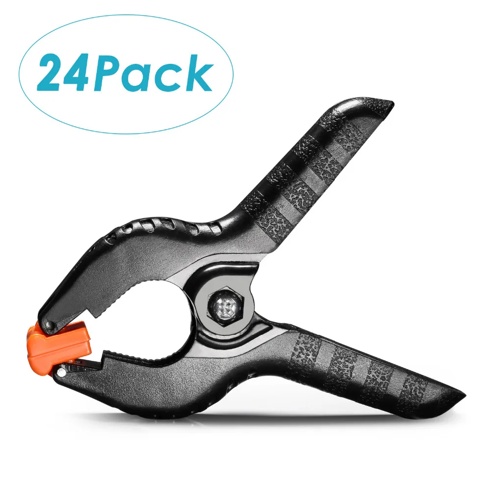 Тканевый фон Neewer с пружинным зажимом 24 упаковки сверхпрочный рабочий зажим 4 5