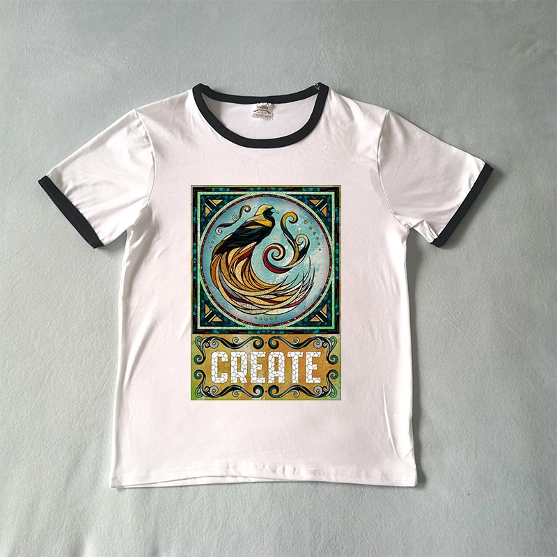 Hillbilly птица ВПО создать нравственный Graphic Tee Для женщин короткий рукав шею