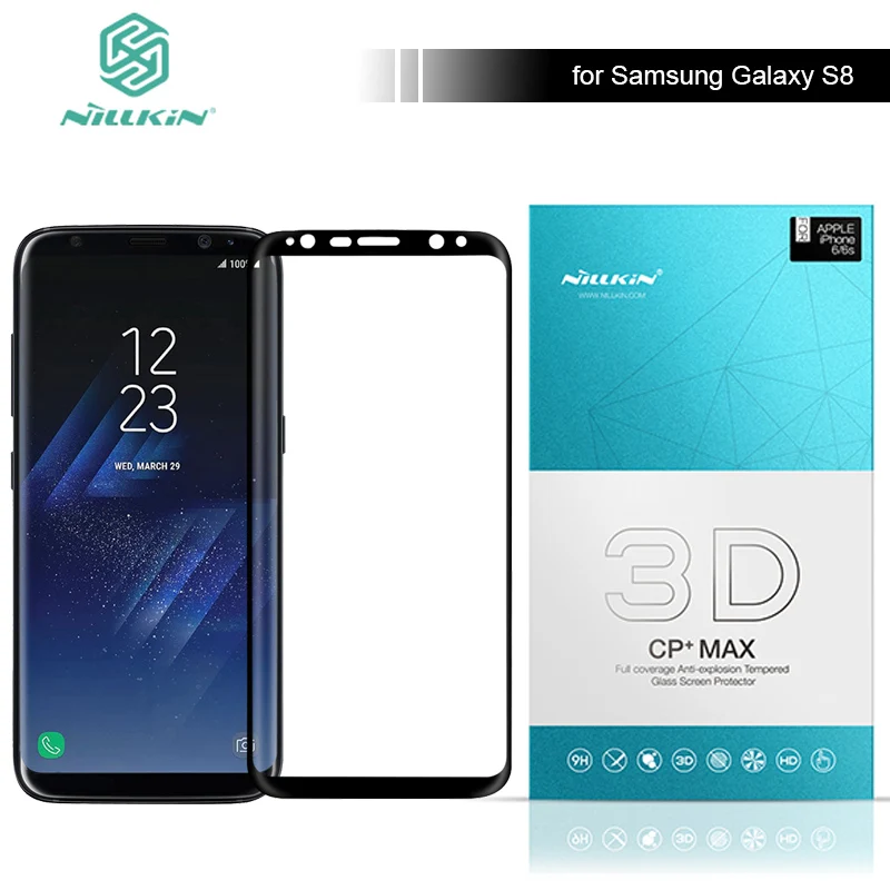 Закаленное стекло с полным покрытием для Samsung Galaxy S8 5 8 дюйма Nillkin 3D CP + Max защита