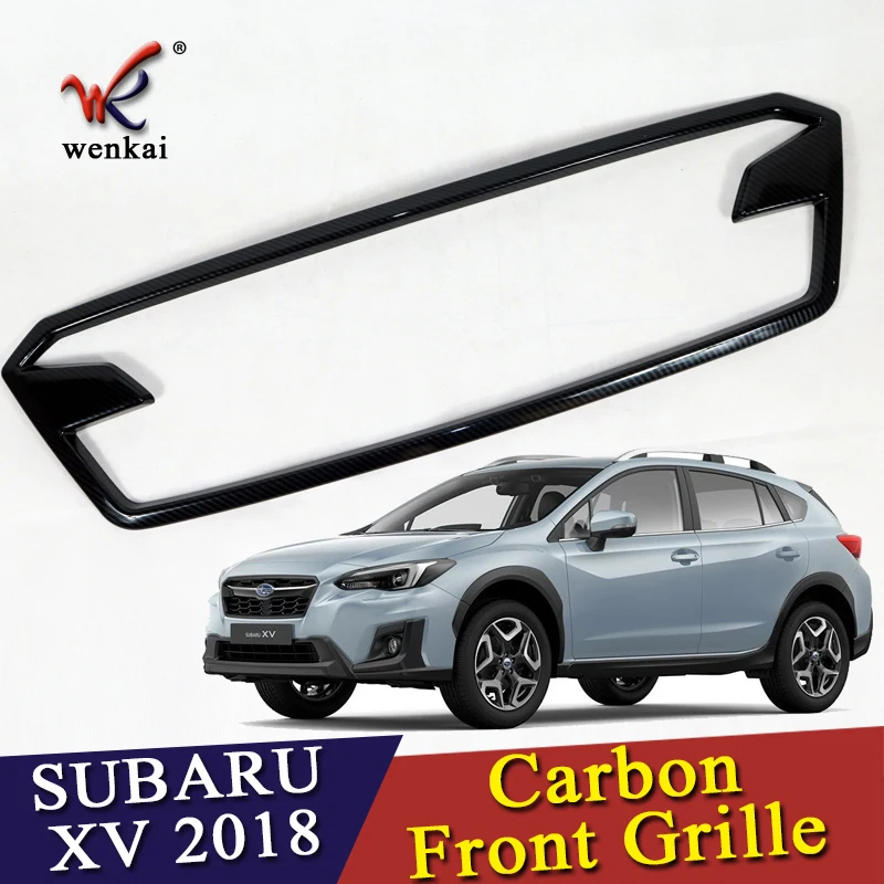 WENKAI для углеродного волокна добавить на стиль Передняя решетка Subaru XV GT3 GT7 2017 2018 1