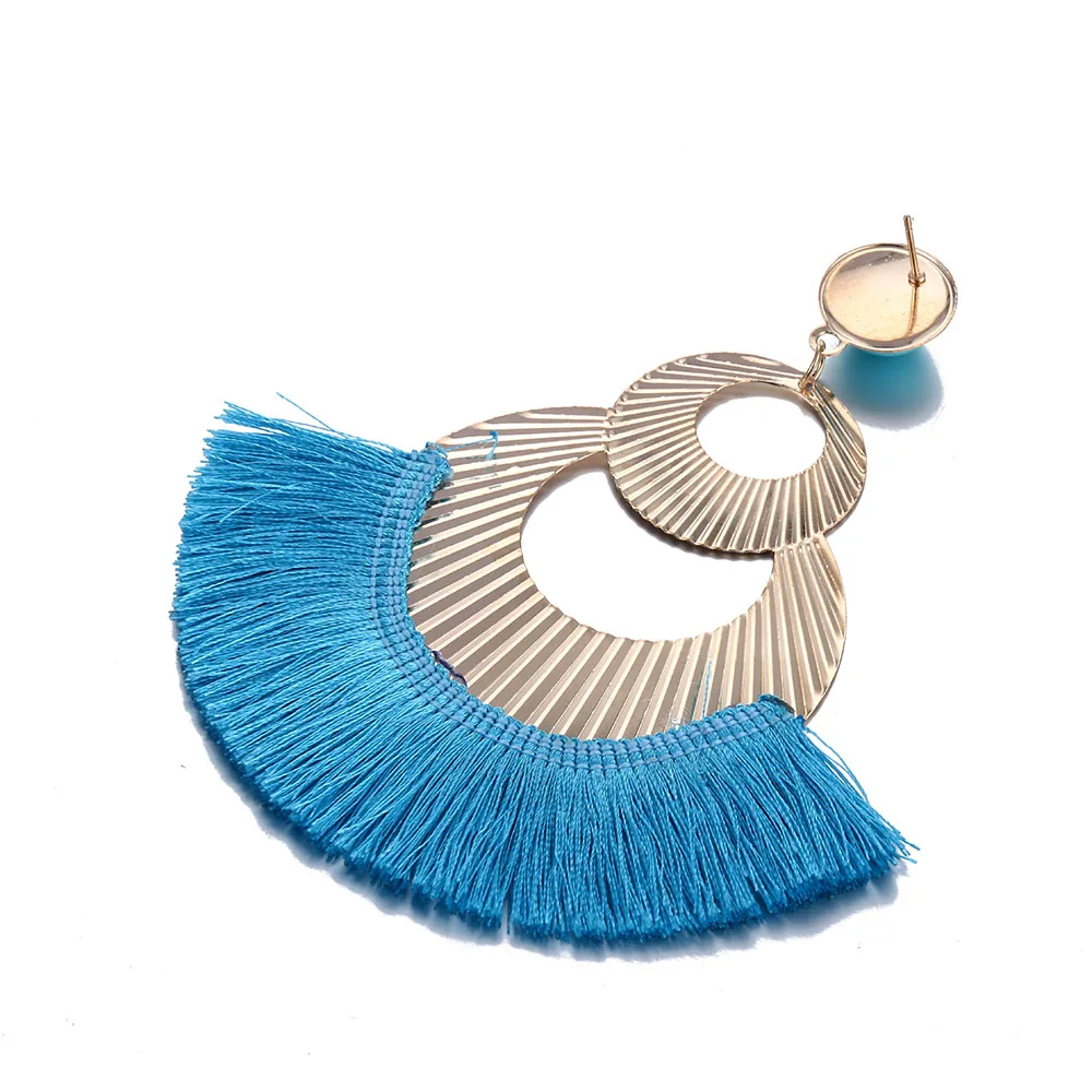 Женские длинные висячие серьги FAMSHIN брендовые этнические в стиле бохо вечерние