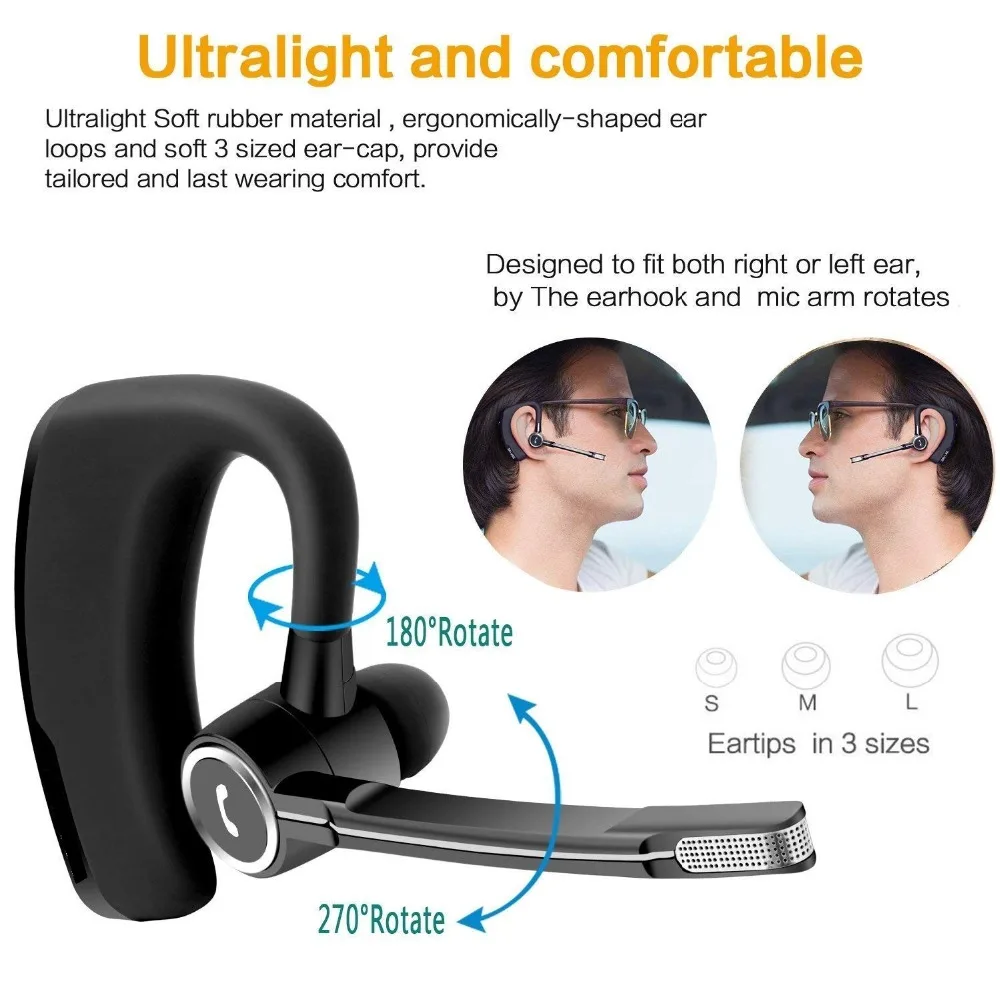 Bluetooth гарнитура беспроводные наушники Handsfree Sprort для телефона с
