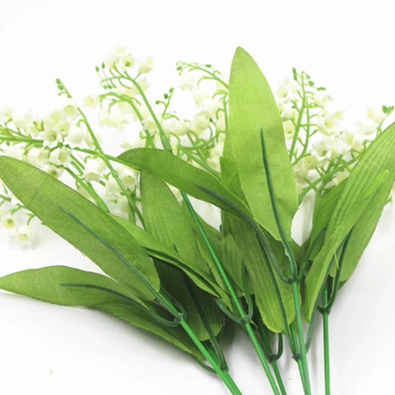 CSS 7 вилок Bellflower пластиковые искусственные растения зеленая трава цветы