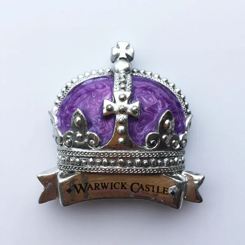 Наклейка на холодильник в форме замка короны Warwick ландшафтные магниты английском