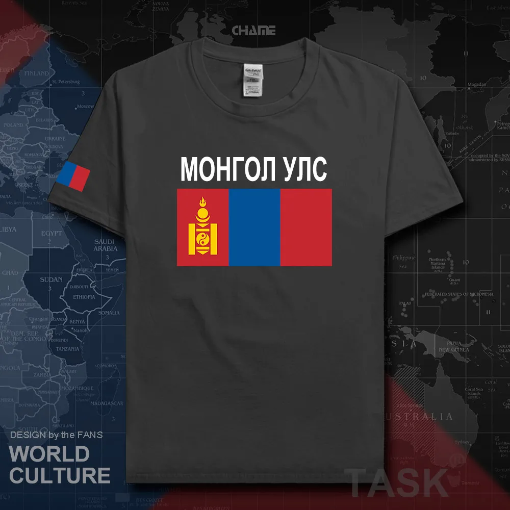 Mongolia men t shirts 2017 jerseys nation team tshirt 100% cotton t-shirt clothing tees country sporting MNG Mongol Mongolian