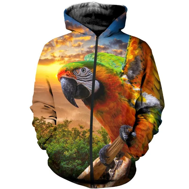 

Parrot T Shirt Men Flower Tshirt Hip Hop Tee bird 3d Print T-shirt Cool Men women Clothing Casual Tops sweatshirt shirt THS011