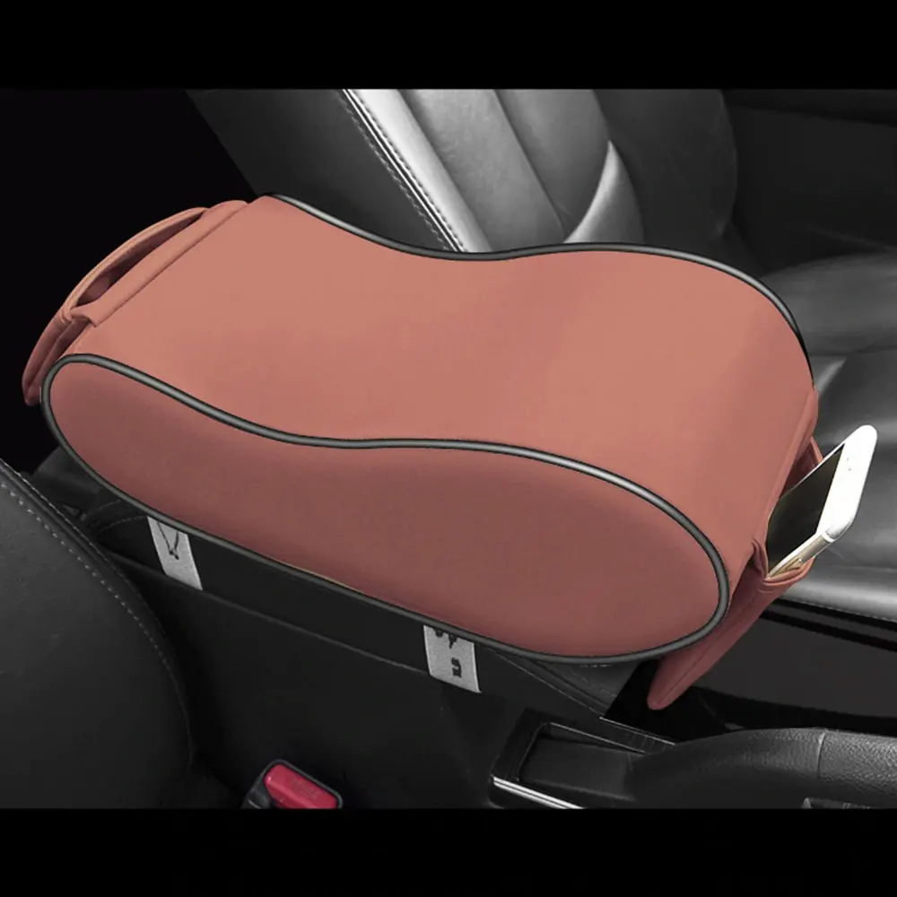 

Vehemo PU Leather Armrest Box Auto Armrest Pad Armrest Pad Cushion Cover Universal Decoration Cushion Armrest Box Pad