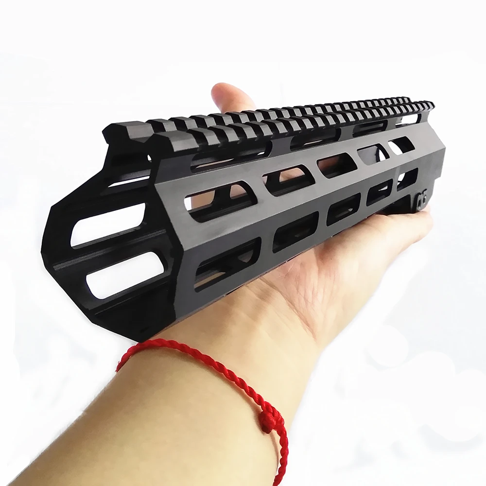 AR15 M-Lok Mlok " 9" 1" 12" 13," 15" 1" 19" тонкий свободный поплавок M-LOK рукоятка винтовка прицел крепление со стальной гайкой