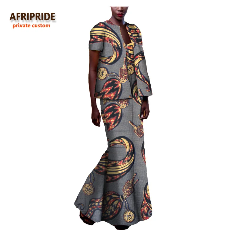 Afripride/осенний костюм в африканском стиле для женщин индивидуальный топ с