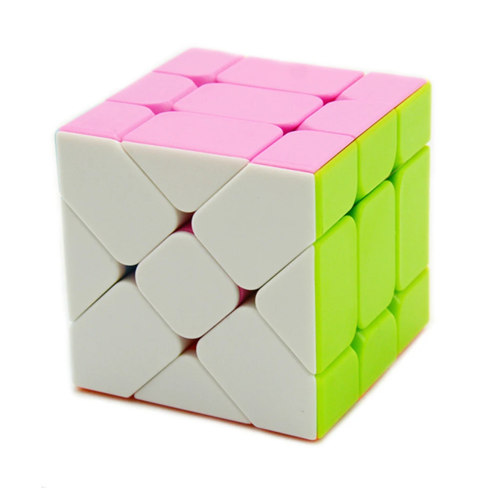 BabeLeMi без наклеек Красочный 3x3x3 скошенный Фишер скоростной волшебный куб