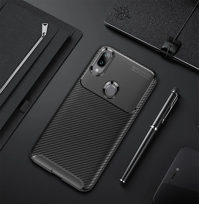 Ударопрочный чехол для телефона Xiaomi Mi 9 9SE Mi9 SE из углеродного волокна ТПУ материал
