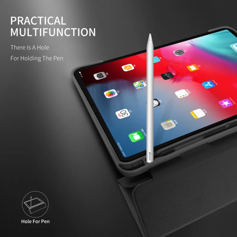 С сенсорным стилусом и слотом для стилуса держатель Apple iPad Pro 12 9 2018 кожаный