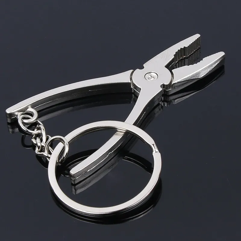 

Mini Portable Wire Stripper Pliers Crimping Tool Stainless Steel Multi-tool Woodworking Keychain Ring Nipper
