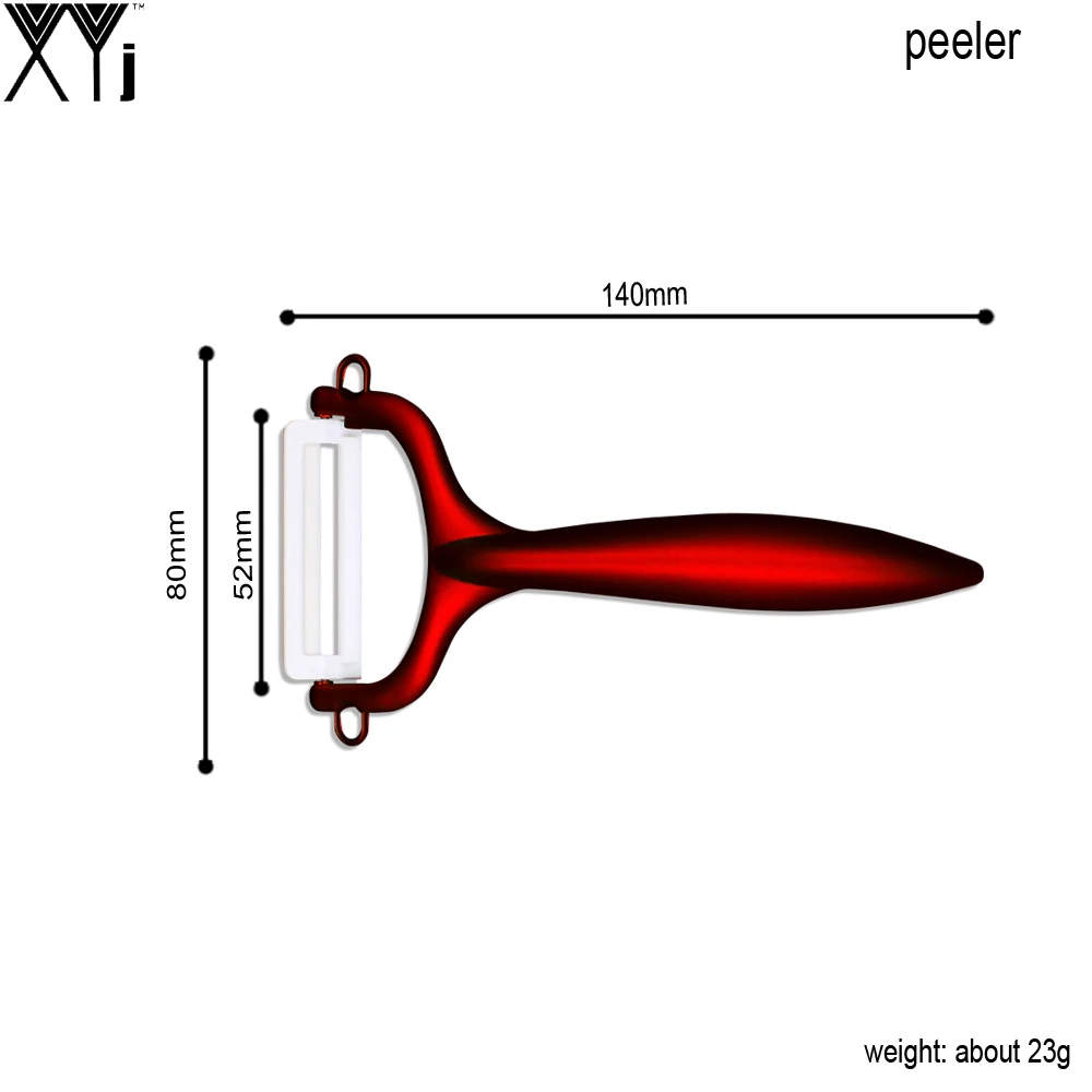 XYJ Brand Handmade Cooking Tools Christmas Gift Set 3&quot4&quot Deer Pattern Ceramic Knives Red Handle Kitchen Knife + Peeler | Дом и сад