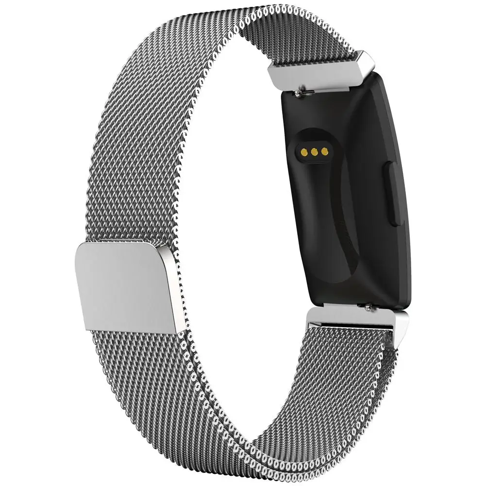 Ремешок для Fitbit Inspire HR трекер Миланского наручного ремешок с магнитной пряжкой сменсменный браслет из нержавеющей стали