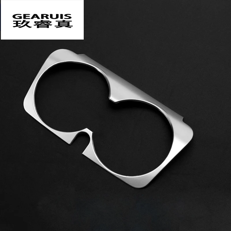 Car Styling Water Cup Holder Frame Trim Sticker For Mercedes Benz C Class W205 C180 C200 C300 GLC Interior Auto Accessories | Автомобили и