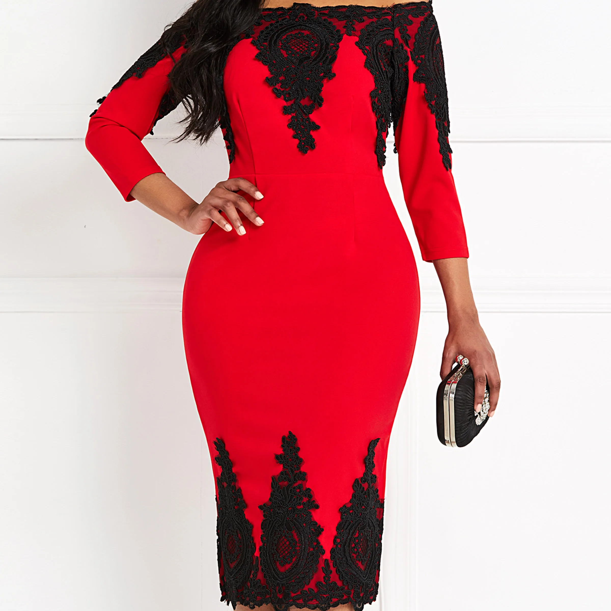 2019 Новые вечерние сексуальные кружевные облегающие платья женские вне плечо