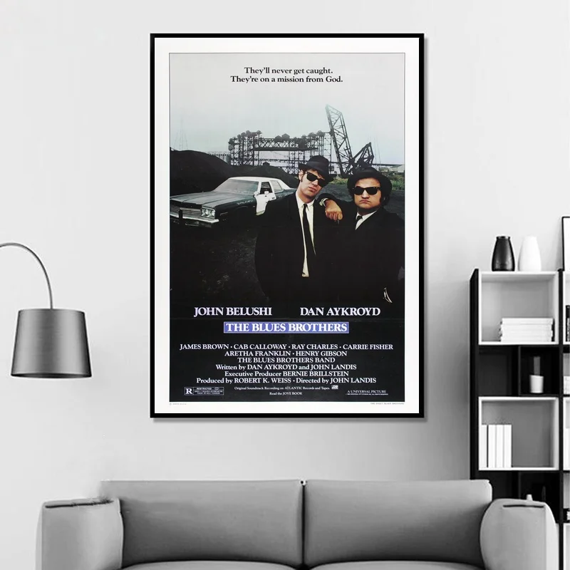 The Blues Brothers Винтаж классическое кино плакат домашний Декор стены искусства холст