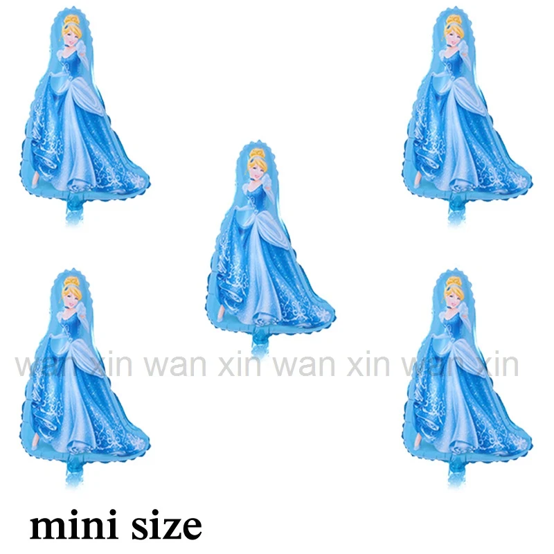 10pc mini cinderella 10 шт./лот воздушный шар "Эльза" Мини Размер фольгированный материал шар на день рождения для детей игрушки Анна Принцесса Эльза вечерние воздушные шары, Классические игрушки - Цвет: 10pc mini cinderella