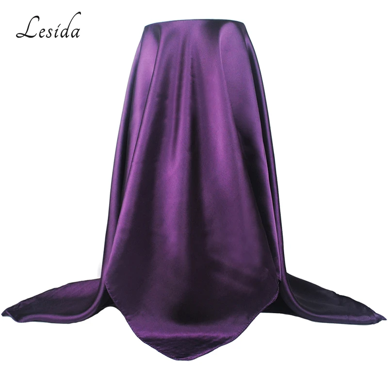 Шарф женский квадратный однотонный из шелка с бантом 90*90 см 9008|fashion shawls|cheap shawlsquare