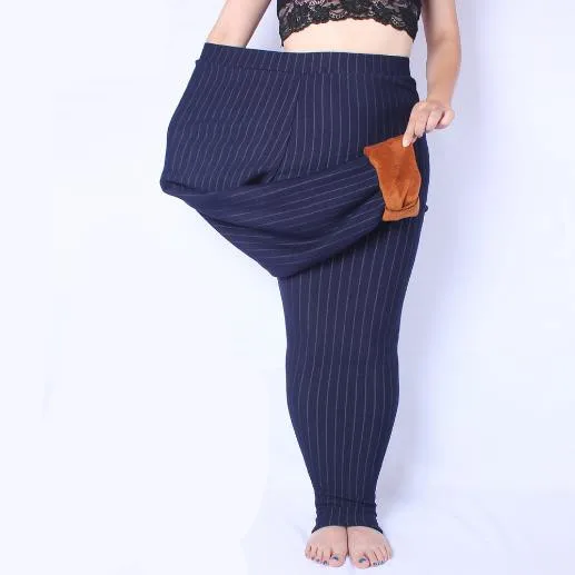 Clobee, женские брюки,, большие размеры, XL-6XL, зимние женские брюки, высокая талия, теплые, плюс толстый бархат, тонкие, тянущиеся, брюки-карандаш, J200