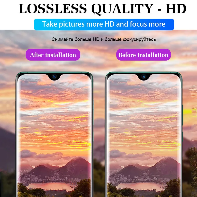 2 шт. закаленное стекло для камеры Huawei P30 P20 Mate 20 Lite Защитное объектива Pro защитная