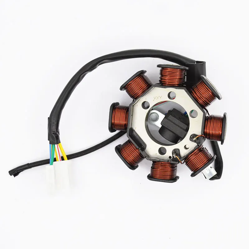 

Motorcycle 5 Wire 8 Poles For Honda KYY125 KYY 125 Magneto Stator Coil Generator Spare Parts