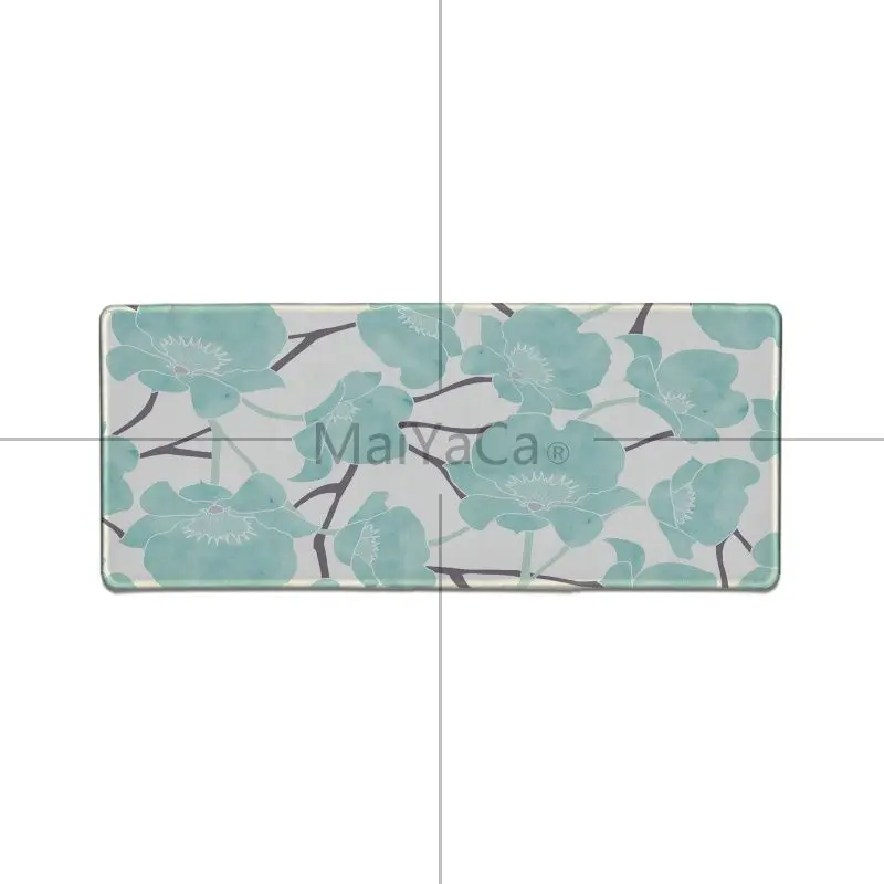 Lock Edge 40X90cm MaiYaCa покрытый листьями узор офисные мыши геймер силиконовый коврик для мыши большой размер компьютерный коврик для мыши нетбука игровой коврик для мыши - Цвет: Lock Edge 40X90cm