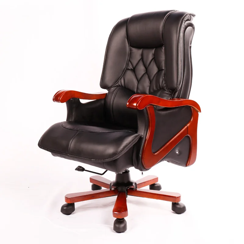Компьютерное кресло для дома и офиса отдыха вращающееся кожаное занятий