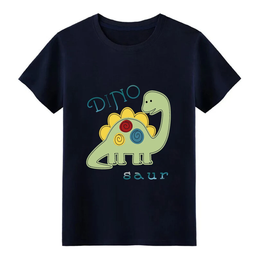 Мужская хлопковая футболка dino saur европейский размер S 3xl против морщин новый