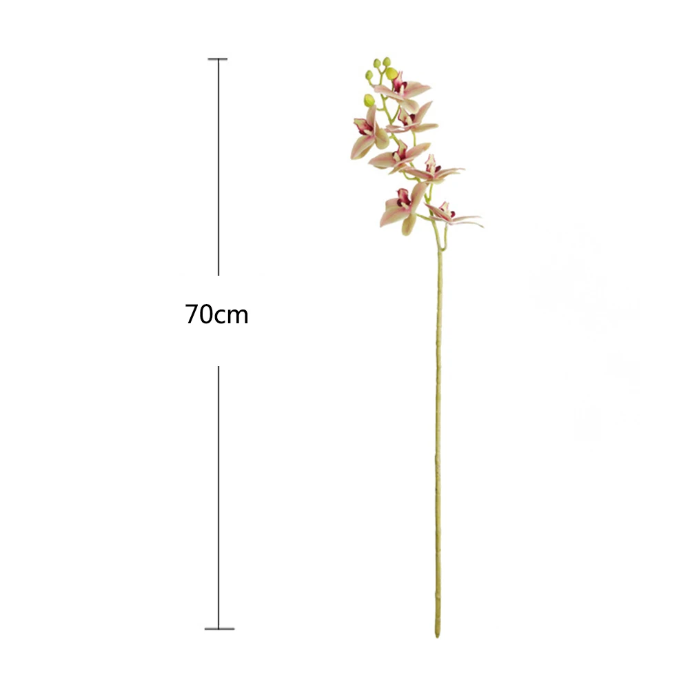 70 см искусственный цветок орхидеи на ощупь латексное свадебное украшение