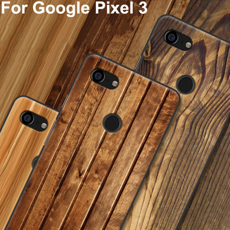 Чехол для Google Pixel 3 мягкий силиконовый чехол с текстурой древесины Pixel3 защитный s |