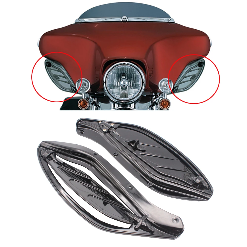 Черные воздушные дефлекторы с крыльями Обтекатели для Harley Electra Glide 06 13