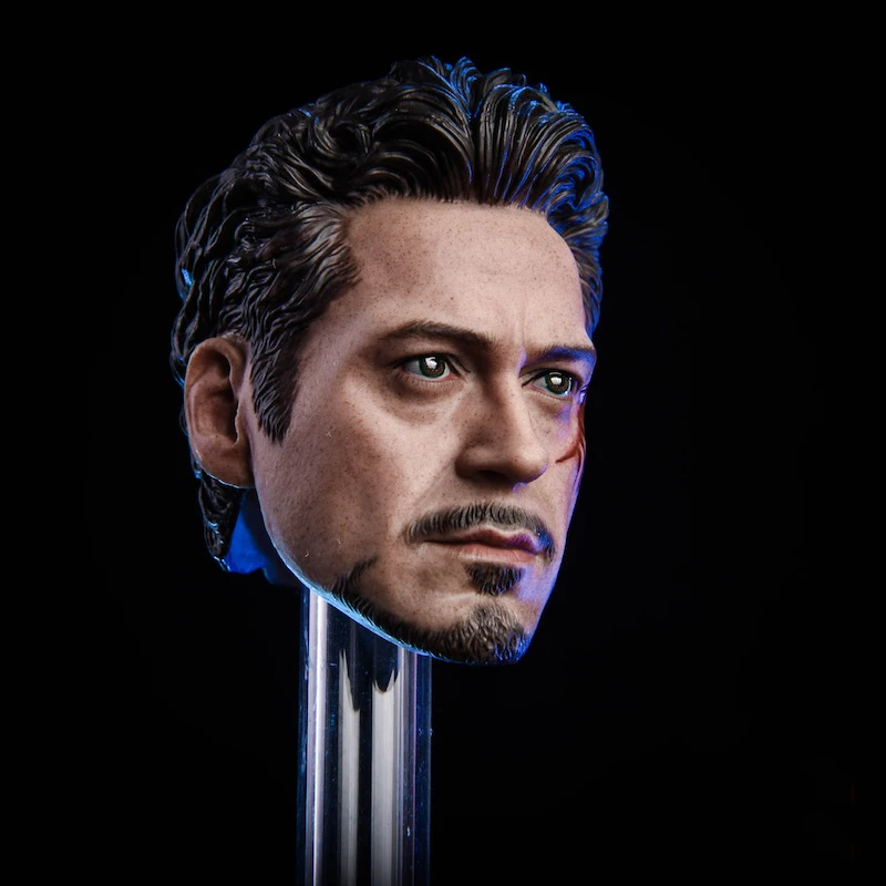 1/6 масштаб мужской головы лепим MK5 Tony 2,0 голова резная модель игрушки Нормальная/поврежденная версия для 1:6 человек экшн фигурка тело аксессуар