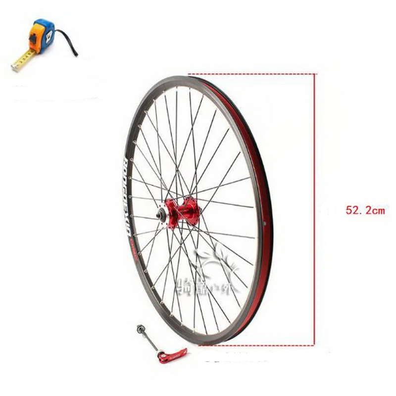 230906/Mountain bike 24 inch single front wheel or rear disc brake card quick release double rim | Спорт и развлечения