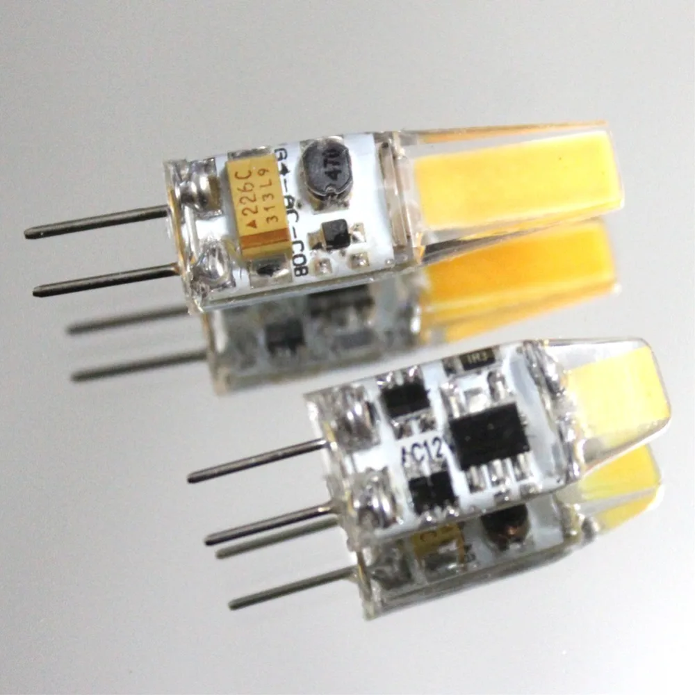 G4 из светодиодов лампы 3 Вт 6 AC / DC12V светодиод COB лампочки светодиодные чип