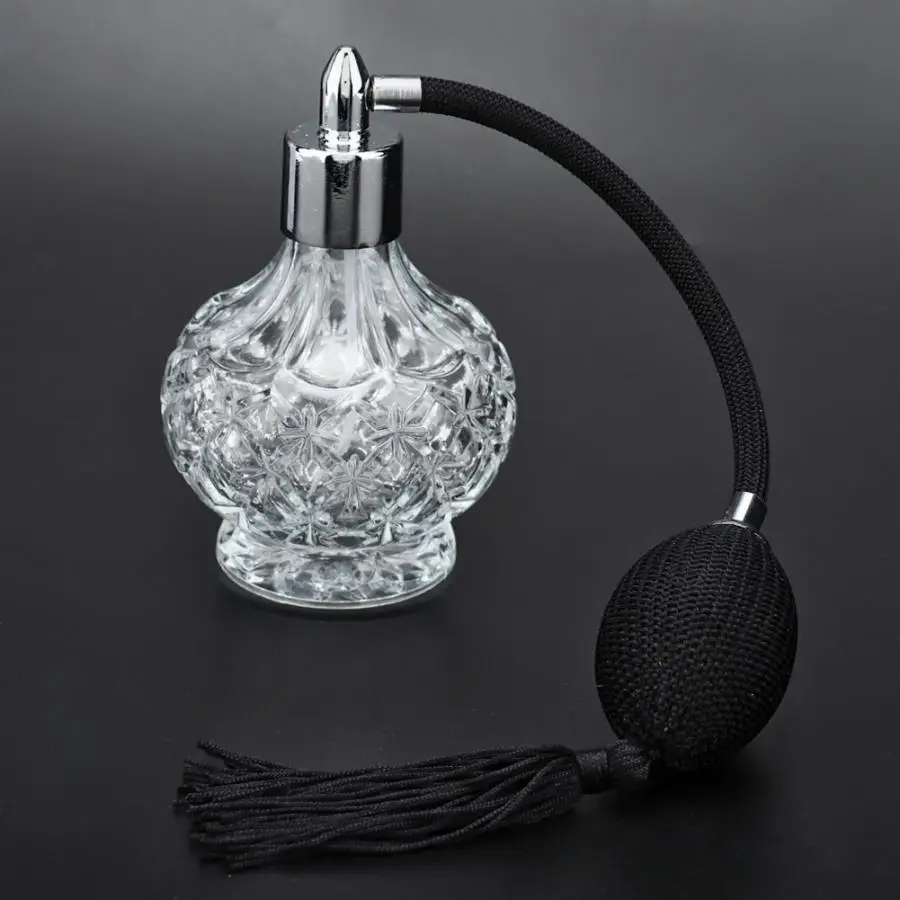 Ретро стеклянная парфюмерная бутылка многоразового использования пустая