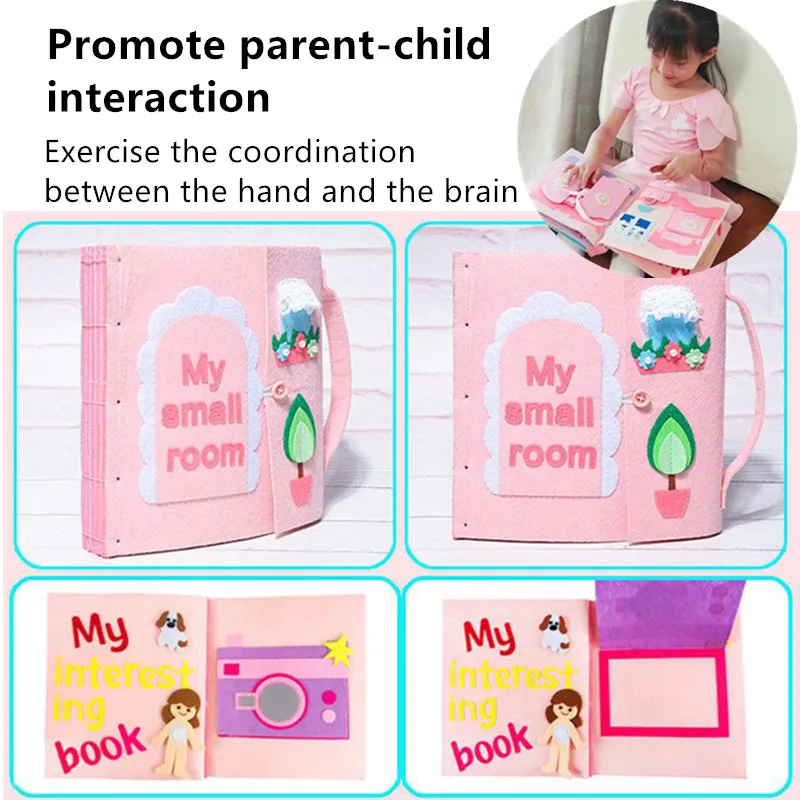 Тихие войлочные книги сделай сам Детские ручной работы наборы для рукоделия