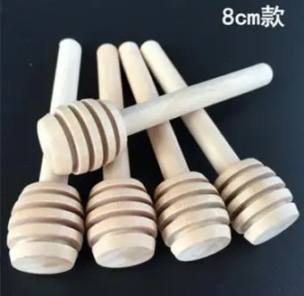 8cm 100 шт./лот, 8 см, 10 см, 15 см, мини деревянная палочка для меда, вечерние палочки для меда, кофе, молока, ковш, высокое качество - Цвет: 8cm