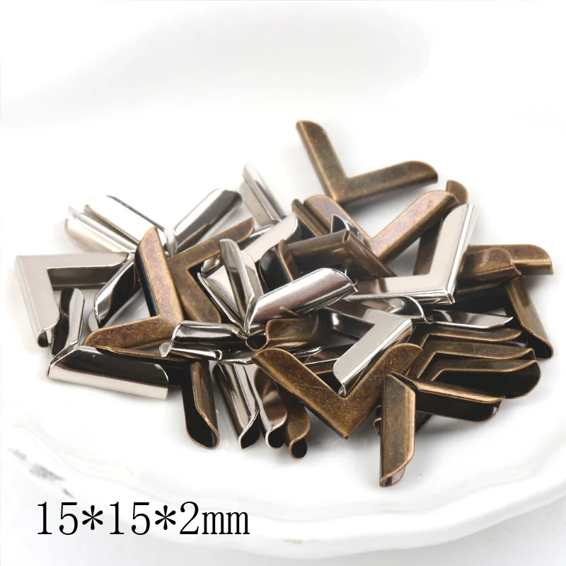

Углы металлические для скрапбукинга, 15x15x2 мм, 40 шт.