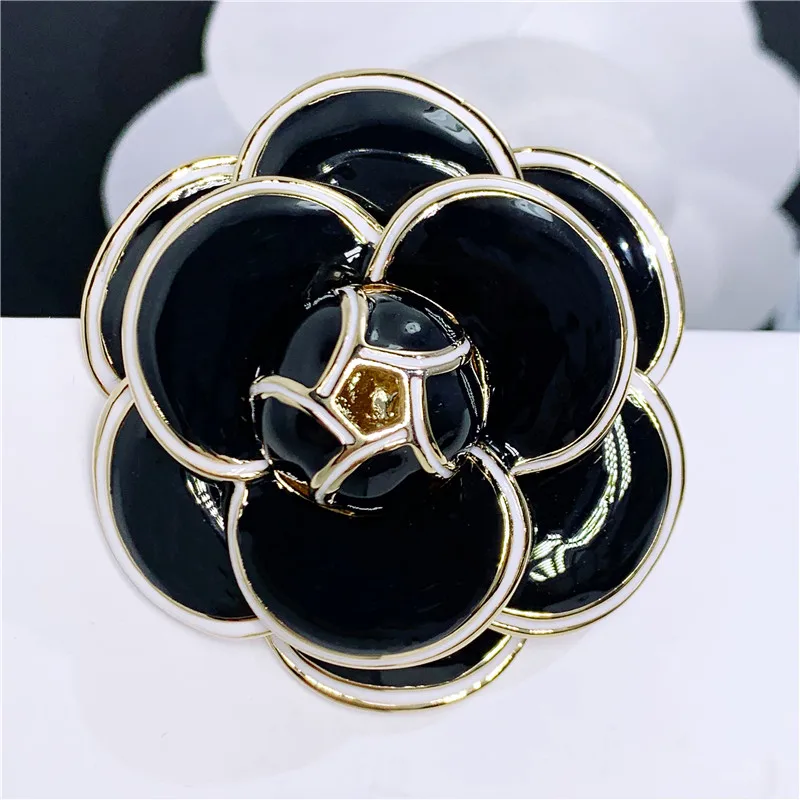 B203 ювелирные изделия Camellia esmaltes эмалевые цветы Роскошные брендовые дизайнерские