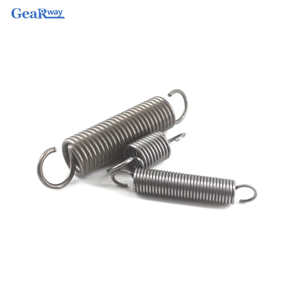 

Gearway 5pcs Extension Spring 1.2mm Thickness 12mm OD Small Tension Springs 25/30/35/40/50/60mm Steel Long Extension Spring