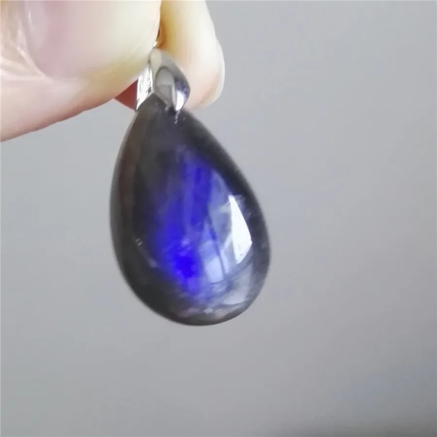 Натуральный Синий свет натуральный Лабрадорит подвеска ожерелье амулеты