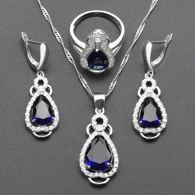 Чудесные оранжевый Morganite 925 Цвет Ювелирные наборы для Для женщин Серьги/Цепочки и